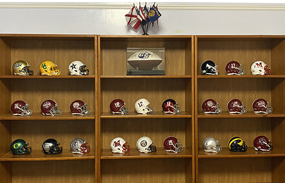 mini helmets display case