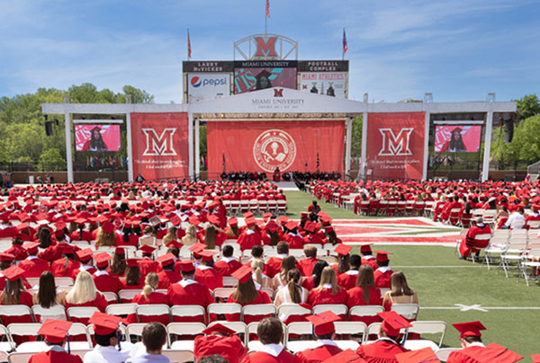 Miami University spring commencement 