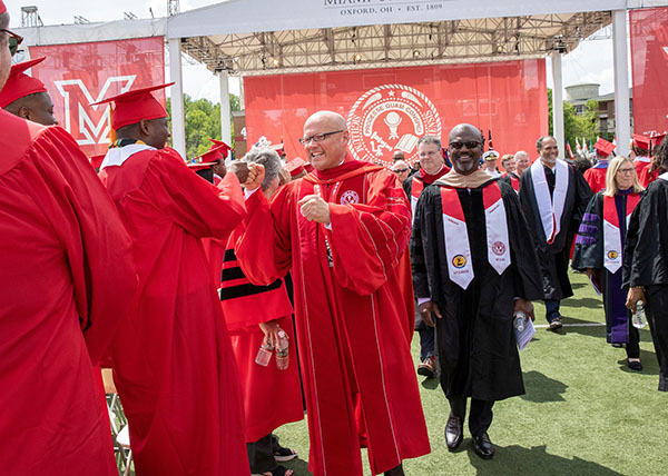 Miami University spring commencement 