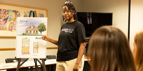 Aliyah Bing, an Architecture major, is participating in the Urban Leadership Internship Program