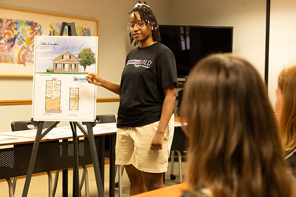 Aliyah Bing, an Architecture major, is participating in the Urban Leadership Internship Program