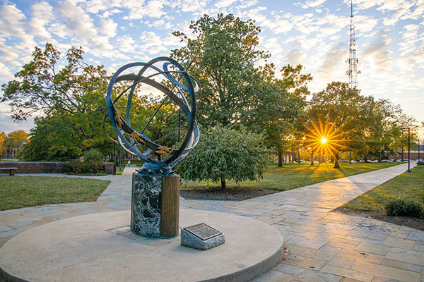 Sundial on Miami University's Oxford campus