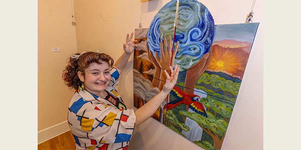 Art education major Isabella Obradovich has built a following for her art