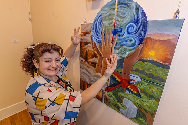 Art education major Isabella Obradovich has built a following for her art