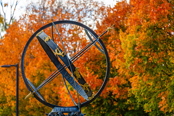 Sundial on Miami University's Oxford campus