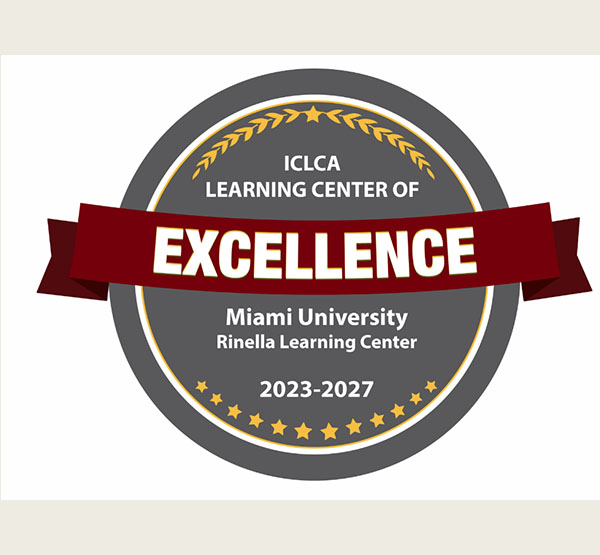 Learning Center of Excellence logo for Miami Univeristy's Rinella Learning Center