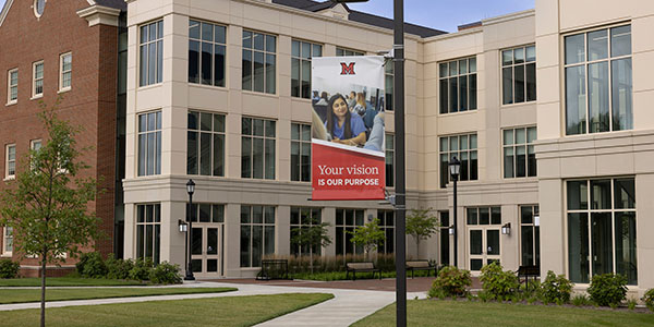 The Clinical Health Sciences and Wellness facility on Miami University's Oxford campus