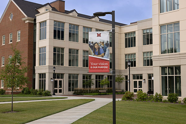 The Clinical Health Sciences and Wellness facility on Miami University's Oxford campus