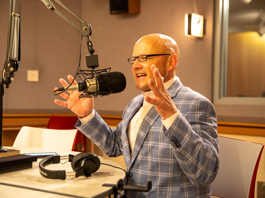 podcast host president crawford