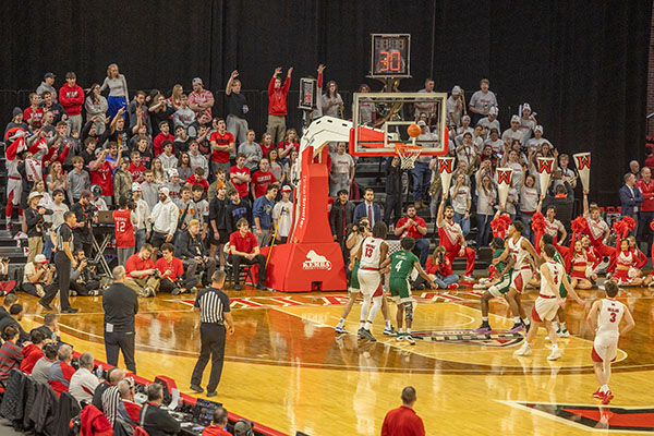 Miami's men's basketball team plays at Millett Hall.