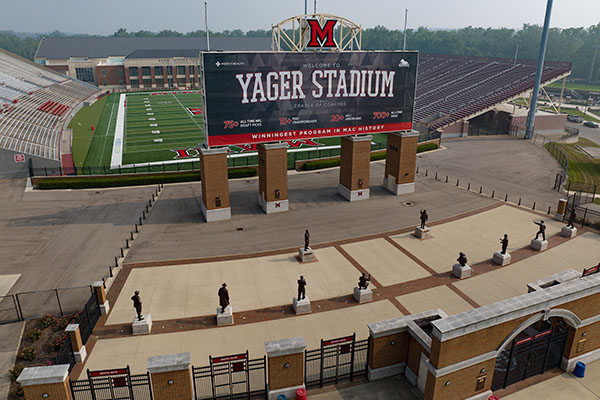 Cradle of Coaches at Miami University's Yager Stadium