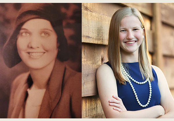 Lauren Skelly and her great-grandmother