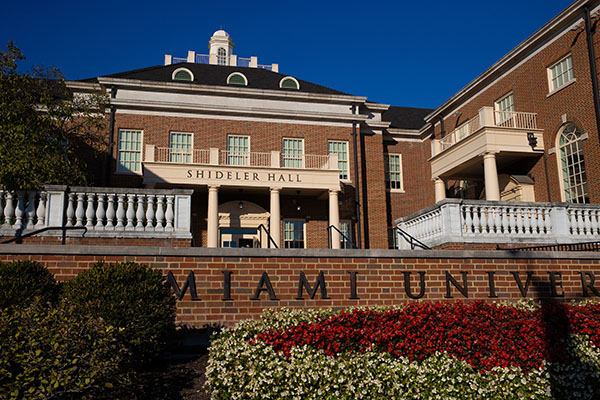 Shideler Hall on Miami University Oxford campus