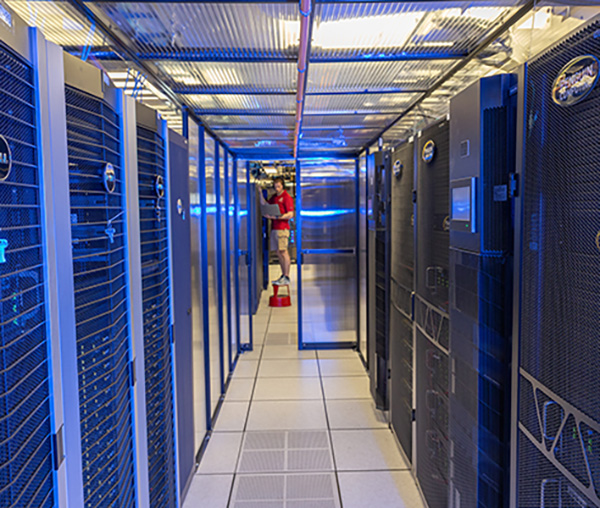 the Bird Cage containment area for the gpu cluster servers