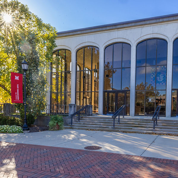 The Miami University Center for Performing Arts.