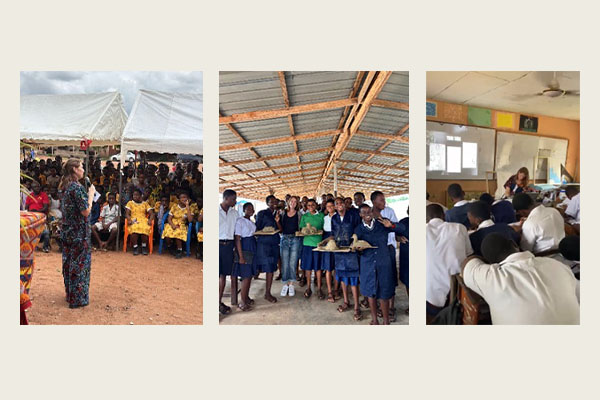 Photos of Rachelle Swan during her Fulbright Fellowship in Ghana